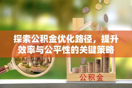 安定探索公积金优化路径，提升效率与公平性的关键策略
